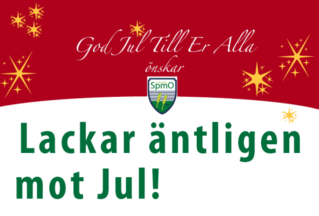 Lackar äntligen mot Jul!